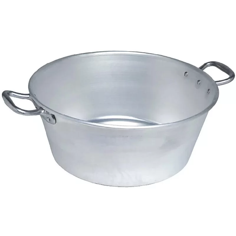 Bassine aluminium 21 litres diamètre 45 cm