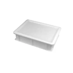 Bac alimentaire rectangulaire - Contenance 10L - Dimensions 40 x 30 x 10 cm - Plastique blanc