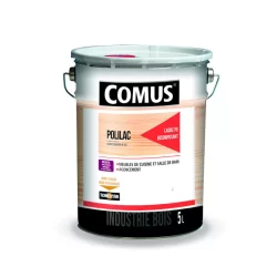 Laque satinée polyuréthane Polilac Rouge Ral 3003 pot de 5 litres