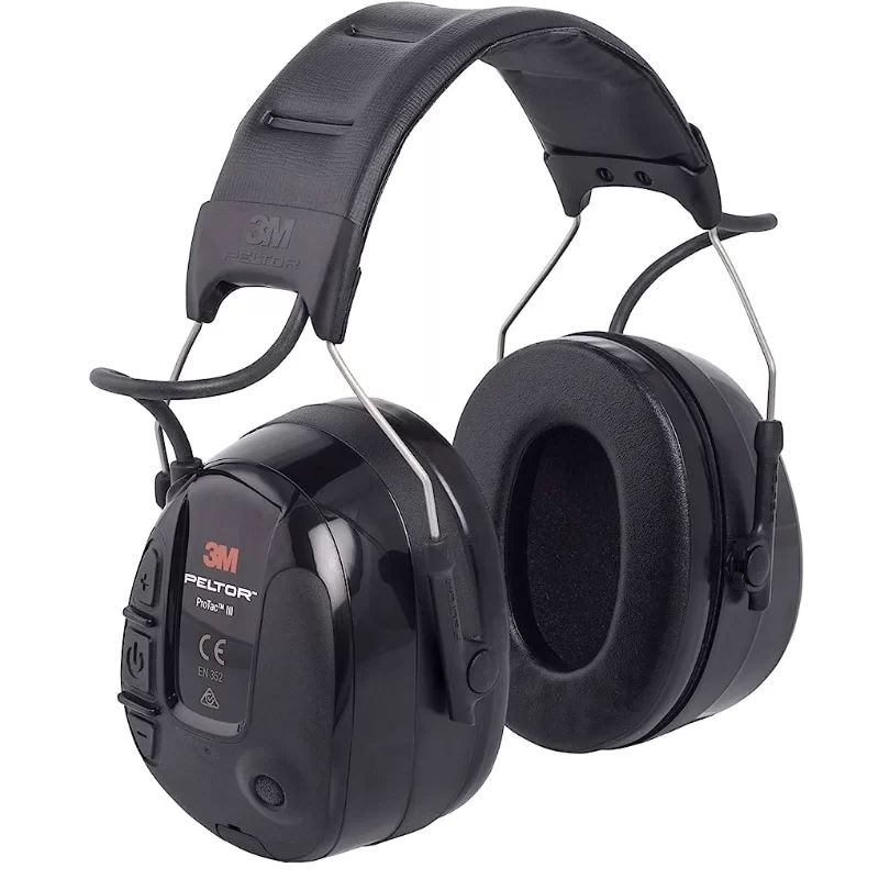 Casque antibruit à modulation sonore Protac III 32 DB noir avec serre tête