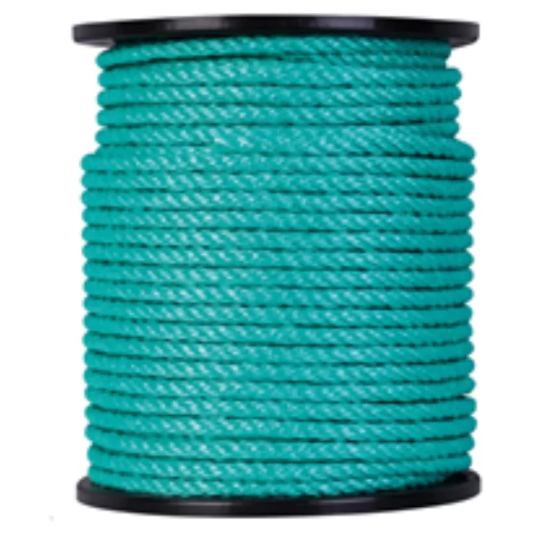 Cordage polypropylène vert sur bobine - diamètre 10 mm - longueur 100 m