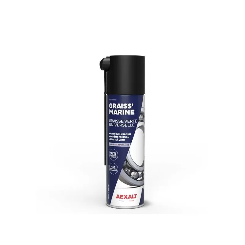 Graisse multifonctions Aexalt marine verte au lithium aérosol de 650 ml