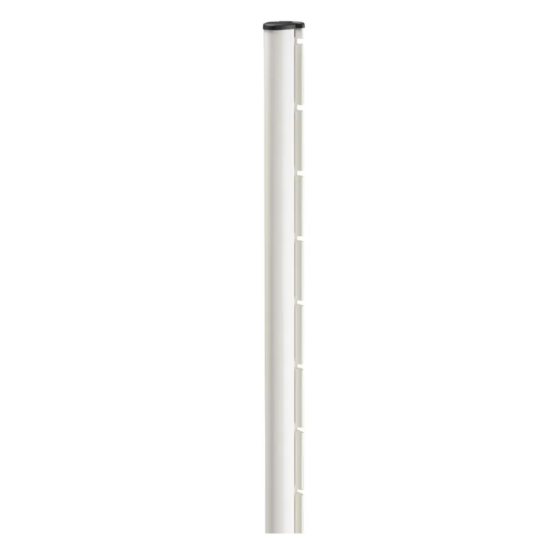 Poteau Axor à sceller pour panneau rigide soudés couleur blanc hauteur 2.40 m