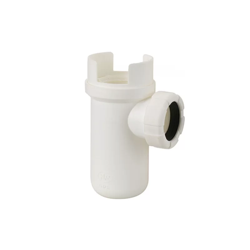 Siphon pour groupe de sécurité - Diamètre 32 mm - Filetage F 26 x 34 - Plastique - Blanc