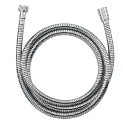 Flexible extensible double agrafage en inox chromé NF raccords standards femelles F 1/2 175-225 cm