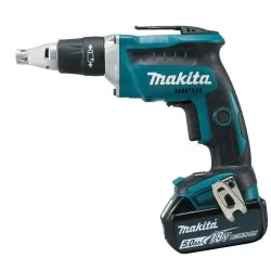 Visseuse plaque de plâtre Makita DFS452RTJ 18 V 4000 tr/min avec 2 batteries 5 Ah et chargeur