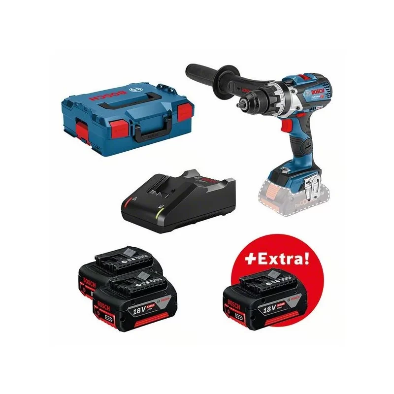 Perceuse visseuse GSR 18V-110 C 3 batteries 5,0AH et chargeur GAL18V-40 en L-Boxx