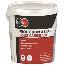 Kit de protection à l'eau sous carrelage Edilis 5 kg résine, 1 kg primaire, 5 ml bande de protection