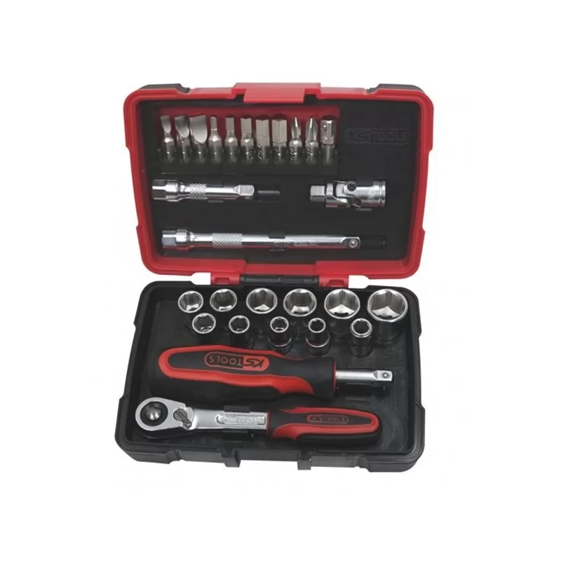 Coffret de douilles et accessoires Ultimate 1/4 KS Tools 27 pièces