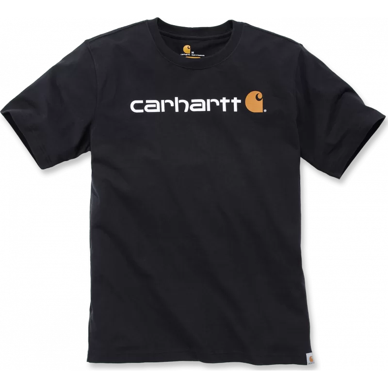 T-Shirt homme Core avec logo Carhartt sur poitrine Noir