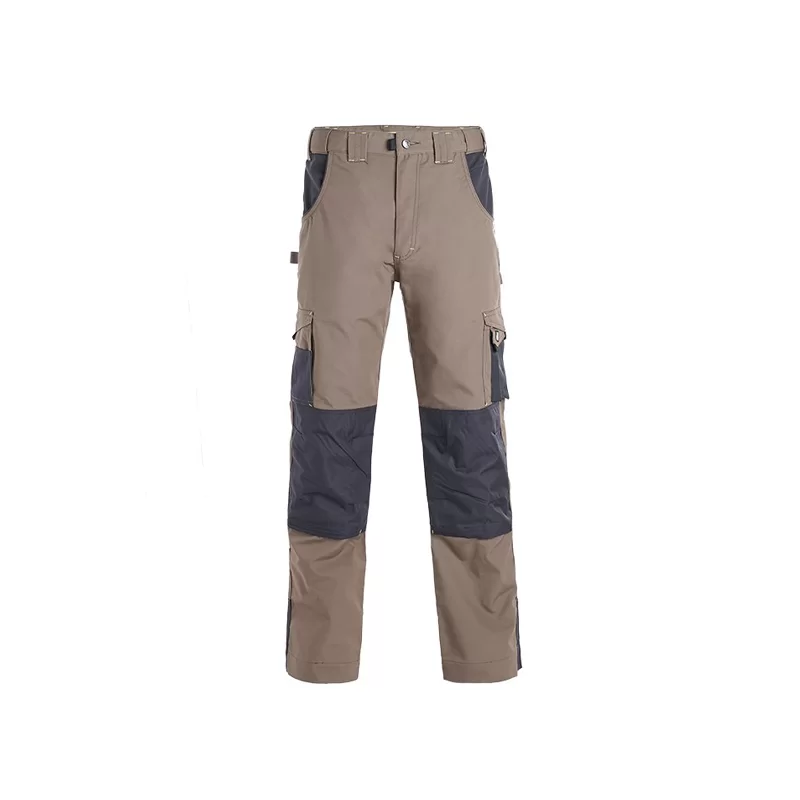 Pantalon de travail North Ways Adam brun et anthracite avec emplacements genouillères