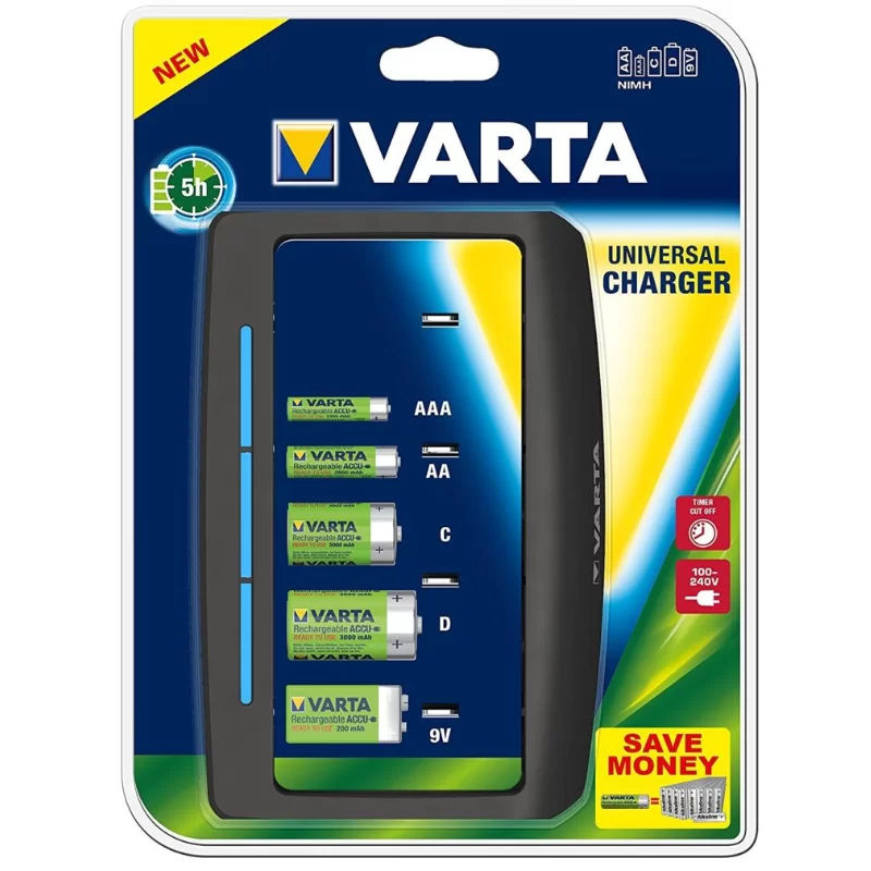 Chargeur universel vide Varta Easy Energy pour AA / AAA / C / D / 9V