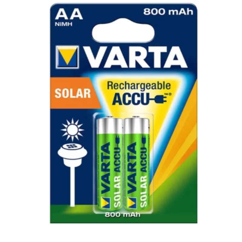 Pile rechargeable Varta Accu Solar spéciale AA 800 MAH - lot de 2