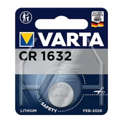 Pile bouton au lithium CR 1632 Varta 3V pour électronique