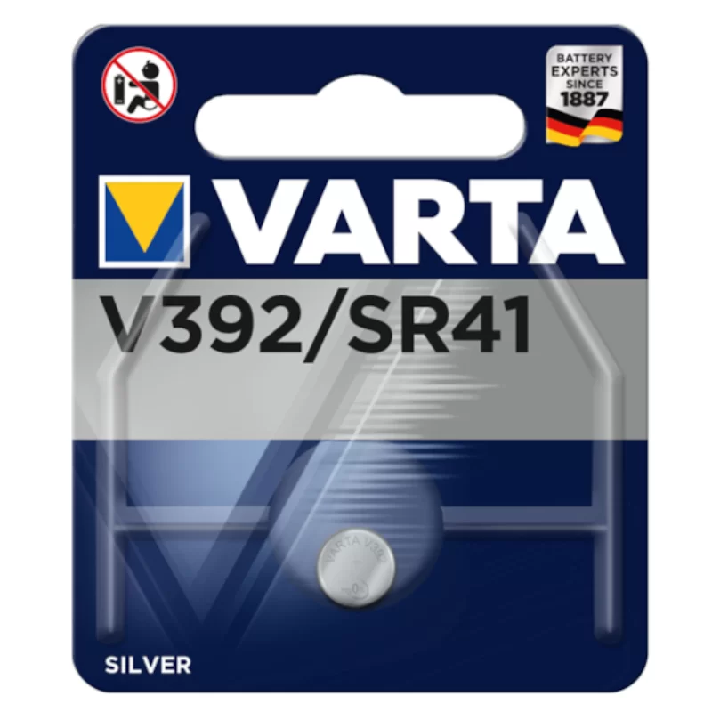 Pile bouton Varta V392 / SR41 Oxyde d'argent 1.55 V - Pile de montre