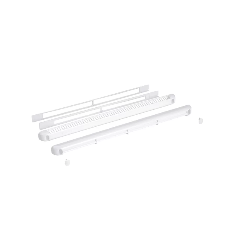 Entrée d'air Nicoll autoréglable 250 x12 mm pour menuiserie blanc