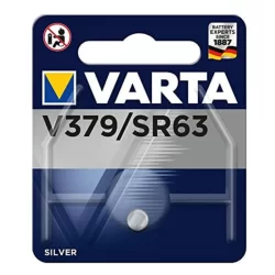 Pile bouton Varta V379 / SR63 1.55 V Oxyde d'argent - Pile de montre