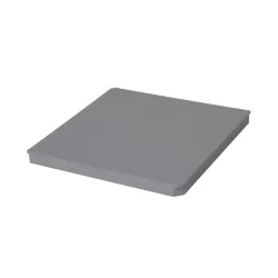 Couvercle piéton de regard d'eaux pluviales à clipser - 250 x 250 mm - PVC - Gris clair