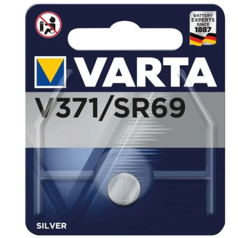 Pile bouton varta V371 / SR69 Oxyde d'argent 1.55 V - Pile de montre