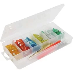 ASSORTIMENT DE 90 FUSIBLES + TESTEUR + PINCE