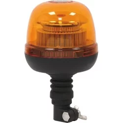 Gyrophare LED double flash sur tige flexible 12/24 V