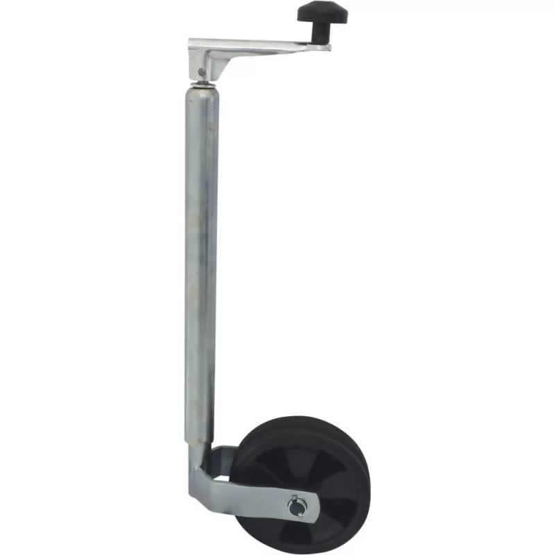 Roue jockey pleine, jante pvc, 160 mm x 40 mm, diamètre tube 35 mm