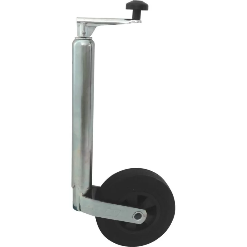 Roue jockey jante pvc polyamide 200 mm diamètre tube 48 mm