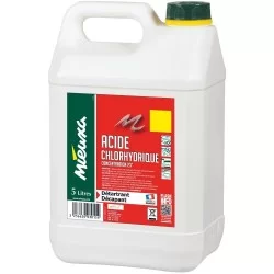 Acide Chlorydrique HCL 23% liquide en bidon de 5 litres