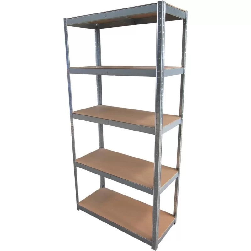 Etagère bois et acier 5 tablettes capacité 1250 Kg 900x450x1800 mm