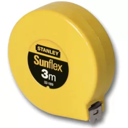 Mesure mètre ruban Stanley Sunflex 3 mètres x 12.7mm boîtier ABS antichoc