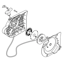 Dispositif de démarrage complet pour découpeuse thermique Makita DPC6410 DPC6411 DPC7310 DPC7311