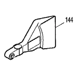 Garde secondaire gauche pour scie LS 1214 Makita