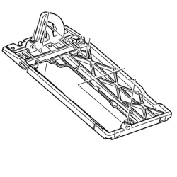 Table CPL pièce détachée pour scie circulaire DSS610 Makita