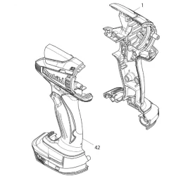 Jeu de carcasse pour visseuse makita BTD 146