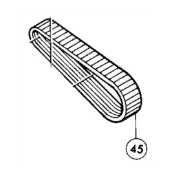 Courroie 9-374 pour rainureuse makita 3800 NA