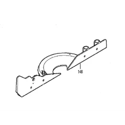 Talon pour scie radiale LS 1214 Makita