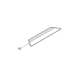 Butée inférieure gauche pour scie radiale à coupe d'onglet Makita LS1216 et LS1216FL