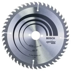 Lame scie circulaire Bosch Optiline Wood tout bois ? 230 mm alésage 30 mm 48 dents 2,8 mm