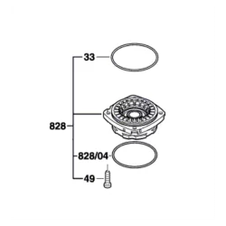 Flasque de palier pour meuleuse angulaire Bosch GWS 1400 - 3 601 H24 800