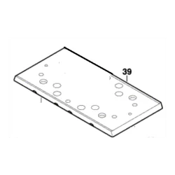 Plateau de meulage pour ponceuse vibrante Bosch GSS 230 AE