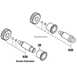 Broche de perçage pour perceuse à percussion Bosch PSB 500 RE