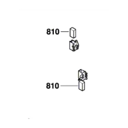 Jeu de charbon pour meuleuse angulaire PWS 780-125 - 3 603 CA2 701 et 3 603 CA2 400 Bosch