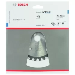 Lame de scie circulaire acier Bosch Standard for Steel 136 x 20 x 1,6 mm 30 dents