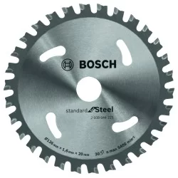 Lame de scie circulaire acier Bosch Standard for Steel 136 x 20 x 1,6 mm 30 dents