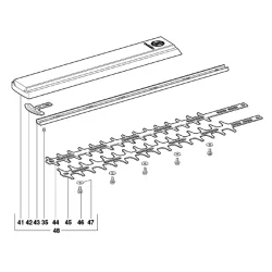 Lame complète pour taille haie Metabo HS 8355S