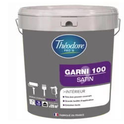 Peinture intérieure garnissante idéale chantiers Garni 100 Théodore Pro'G - Blanc Satin - Pot 15L