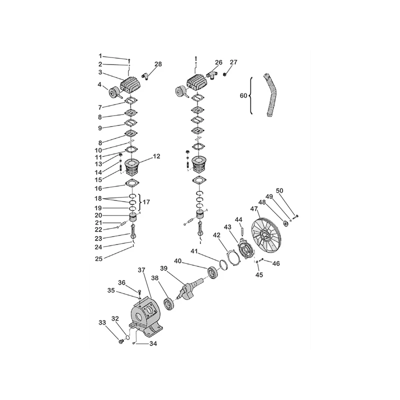 Joint embase cylindre pour compresseur TRE2210030MG