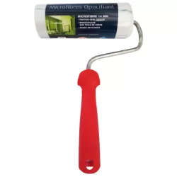 Rouleau de peinture complet MicroLiss' 14 L'Outil Parfait - Manchon microfibres 180 mm avec monture