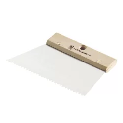 Peigne à colle pour carreleur - Denture carrée normale 6 x 6 mm - Lame 20 cm - L'Outil Parfait