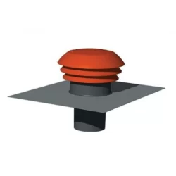 Chapeau de ventilation toiture pour tuile ou ardoise - Diamètre 125 mm - Couleur tuile